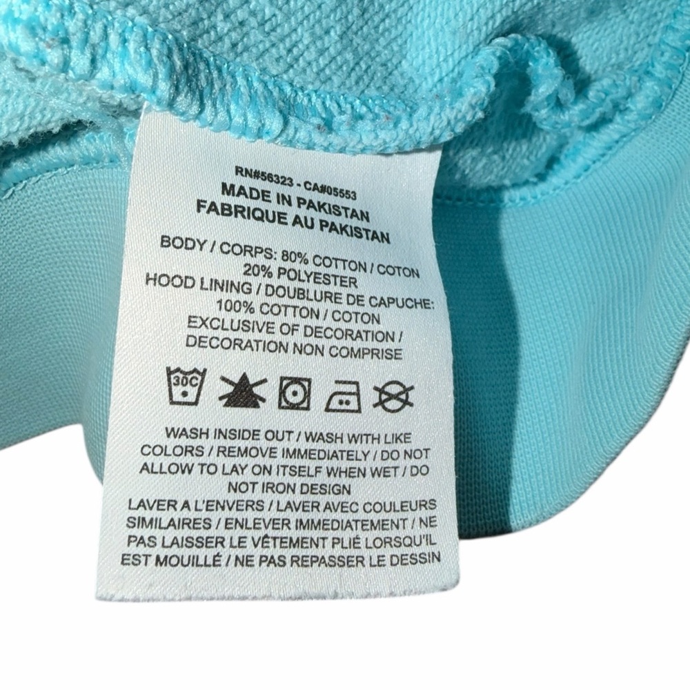 Nike Light Blue Logo Pullover Hoodie Sweatshirt Size S - Picture 6 of 6